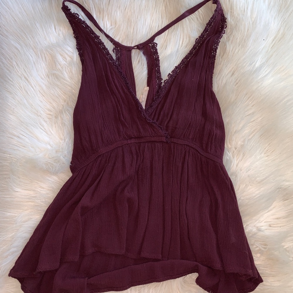 Maroon tank top